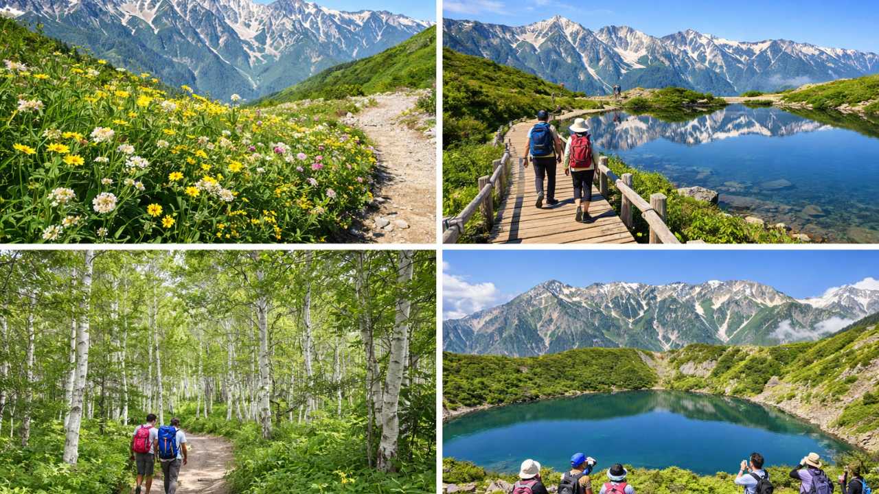 白馬の絶景スポットと自然観察を楽しめる代表エリアの写真