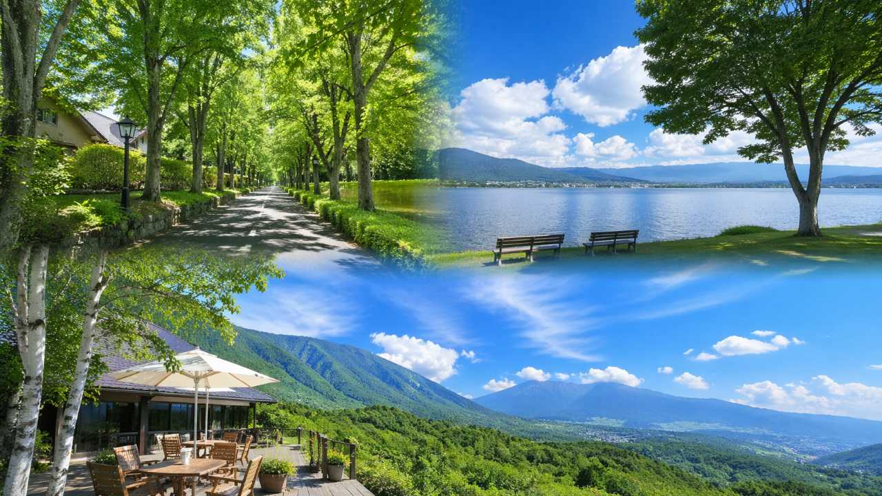 東信州から諏訪にかけた高原リゾートのイメージ